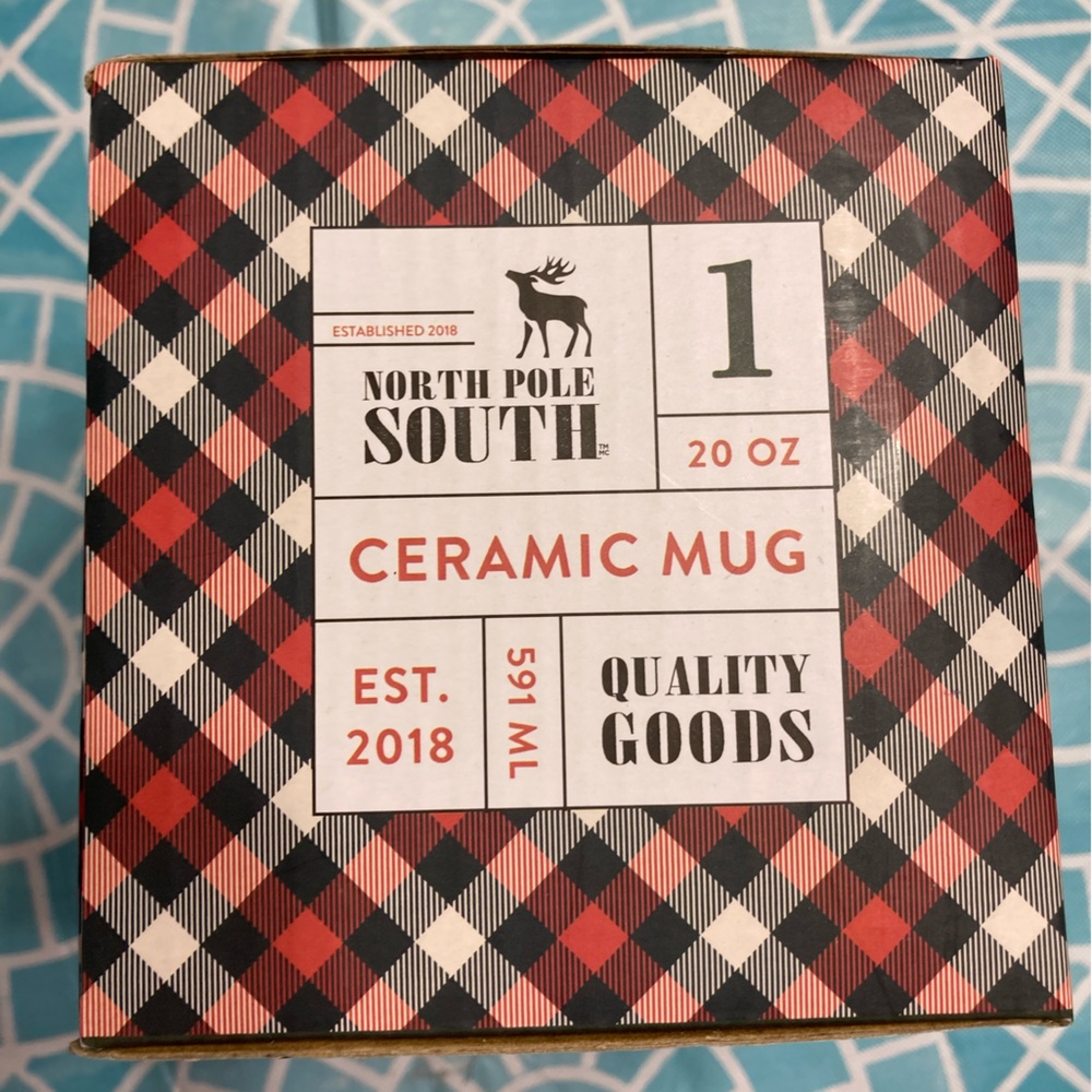 💛TODAY***$12***NWT North Pole South “Joy” ceramic Christmas mug. - Picture 2 of 10